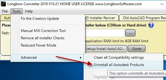 Uninstall All Autodesk Products