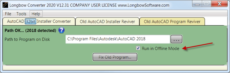 install autocad r14 windows 10 using longbow